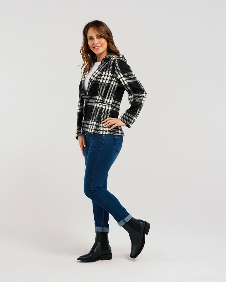 BLACK CHECK JORDAN BLAZER