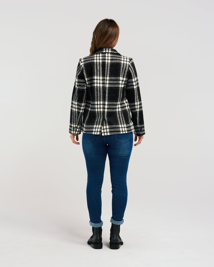 BLACK CHECK JORDAN BLAZER