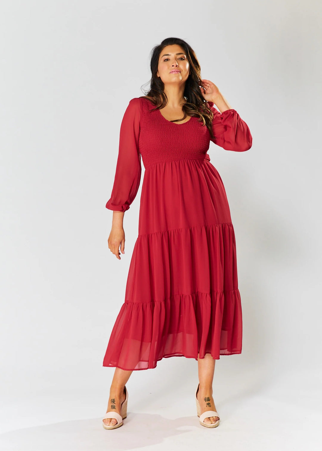 RED ASHLEIGH DRESS