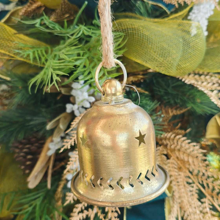 Rustic Bell Cut-Work Wall Ornament