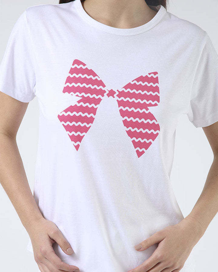 ACE WHITE BOW TEE