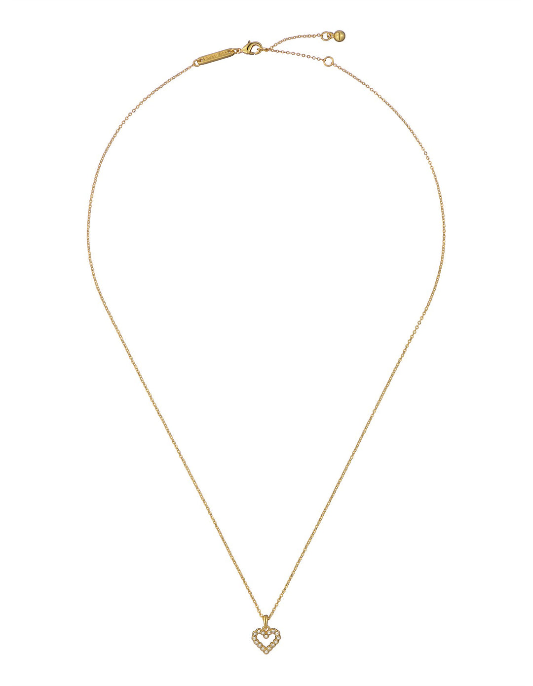 Ted Baker Amore Halo Heart Pendant Gold