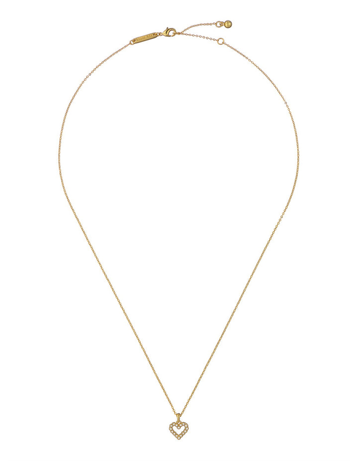 Ted Baker Amore Halo Heart Pendant Gold