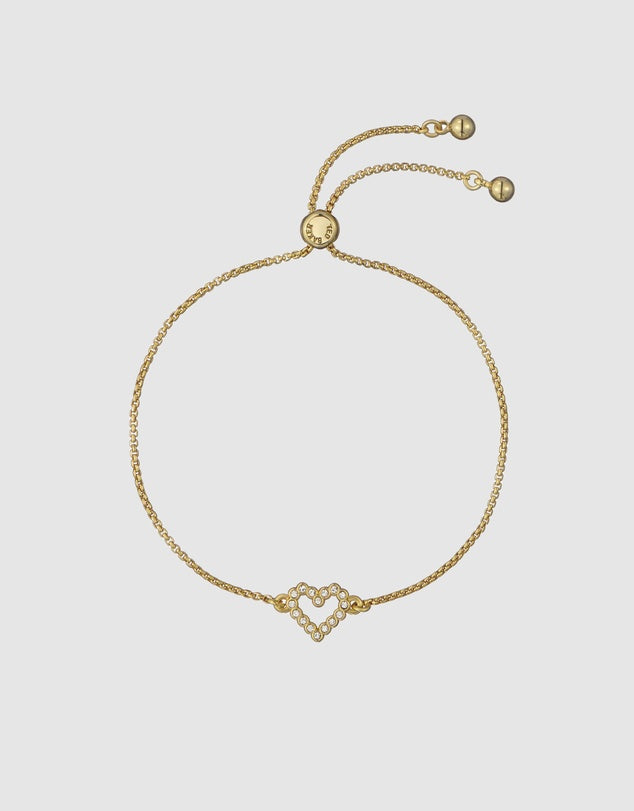 Ted Baker Amorita Heart Toggle Bracelet Gold