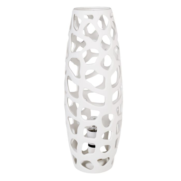 45cm Porcelain Sawyer White Lamp