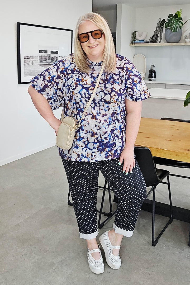 Sass Anika Frill Neck Blouse