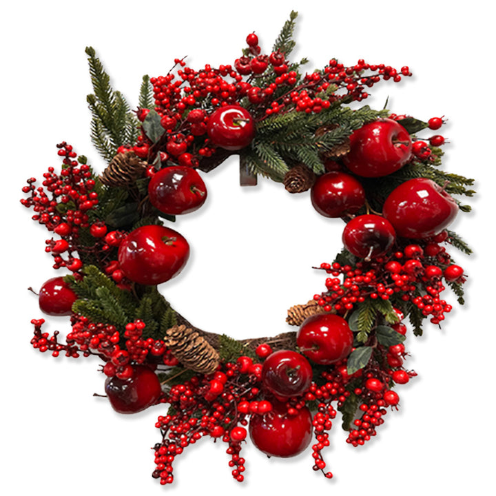 Apple, Berry & Pinecone Wreath 55cm