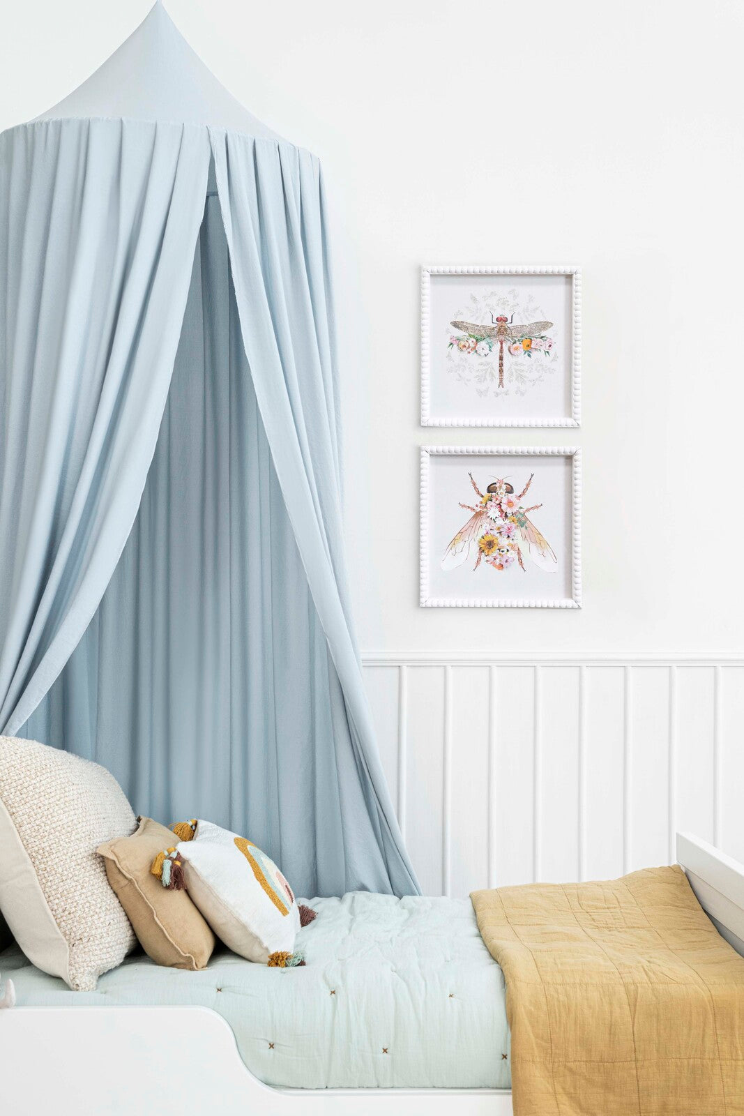 Framed Print Floral Bee, paper flower detail - RAPT ONLINE
