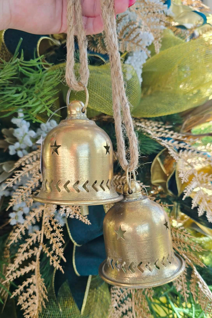 Rustic Bell Cut-Work Wall Ornament