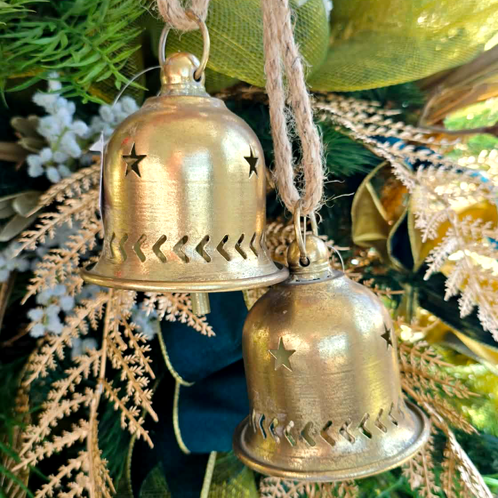 Rustic Bell Cut-Work Wall Ornament