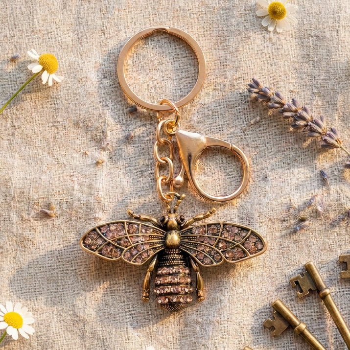 Gold Bee Keyring - RAPT ONLINE