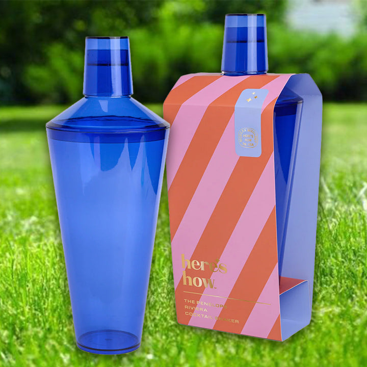 Penelope Cocktail Shaker Cobalt Blue
