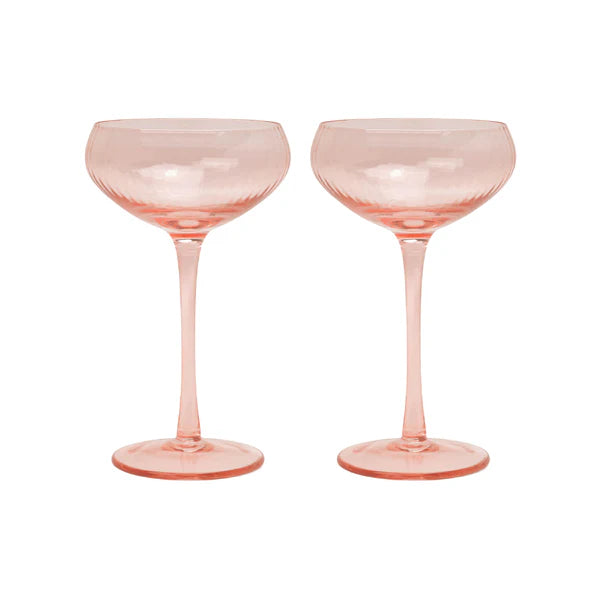 Blush Lou Coupe Cocktail Glasses Set of 2