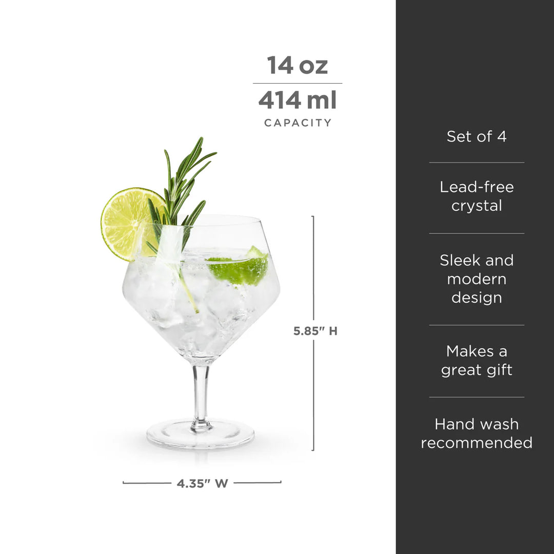 4PC GIN & TONIC RAYE GLASSES