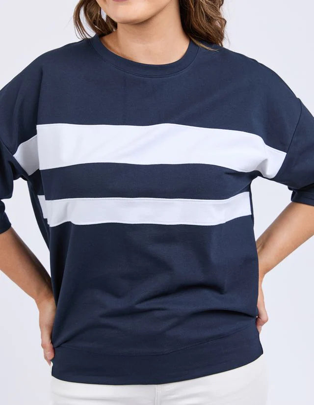Elm Navy Nico Sweat Tee