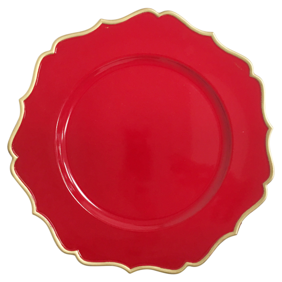 Red Charger Plate