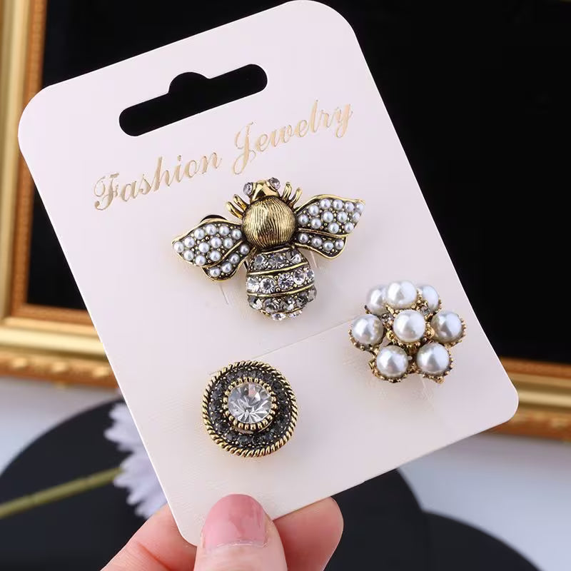 Set of 3 Vintage Brooches
