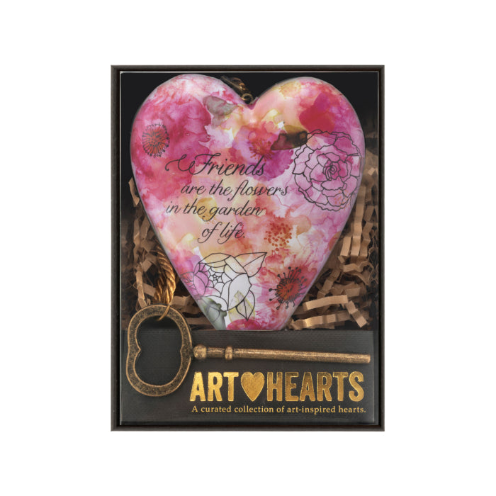 DEMDACO Friends Are Flowers Art Heart