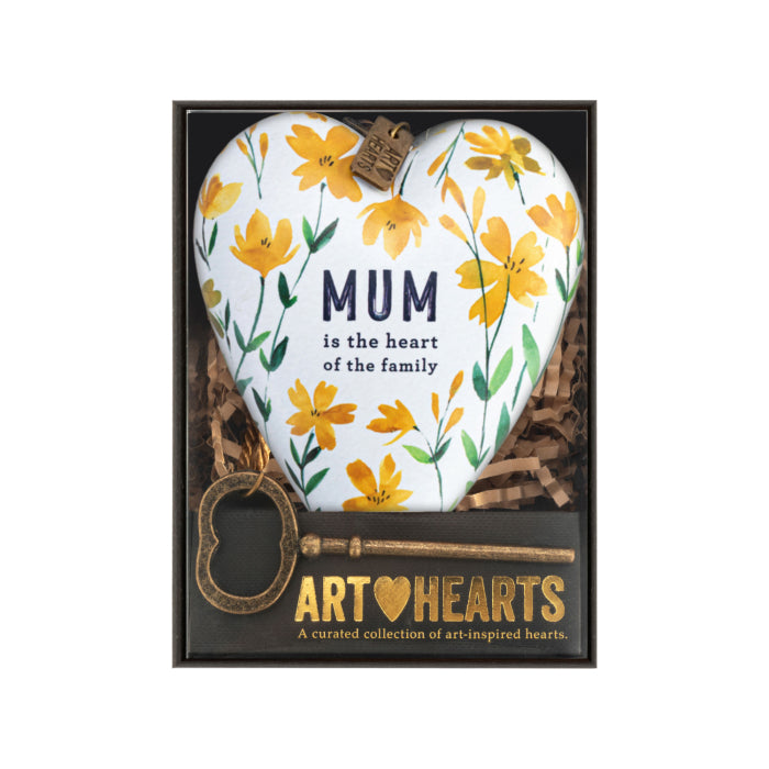 DEMDACO Mum Is the Heart of the Family Art Heart