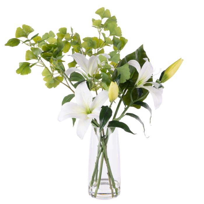 Casa Lily Gingko Artificial Floral Arrangement