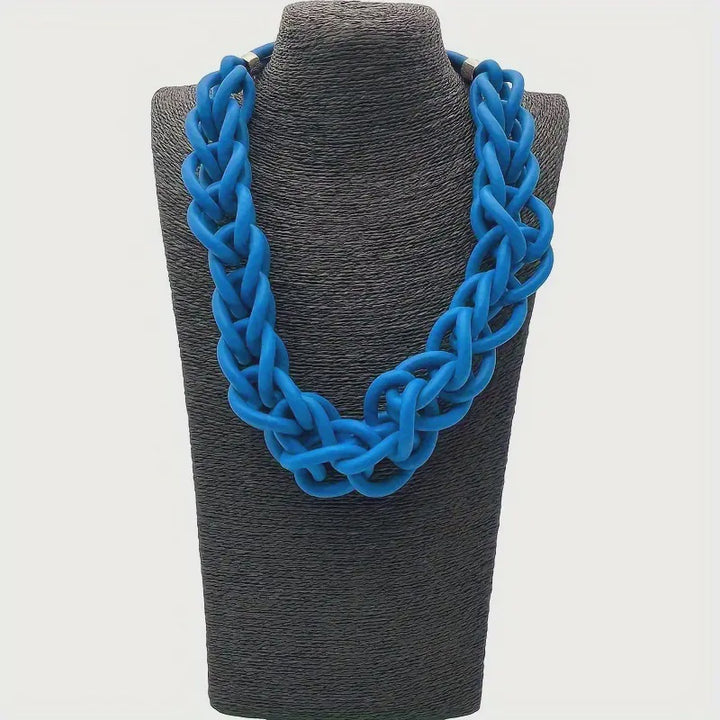 BLUE TRIBAL NECKLACE