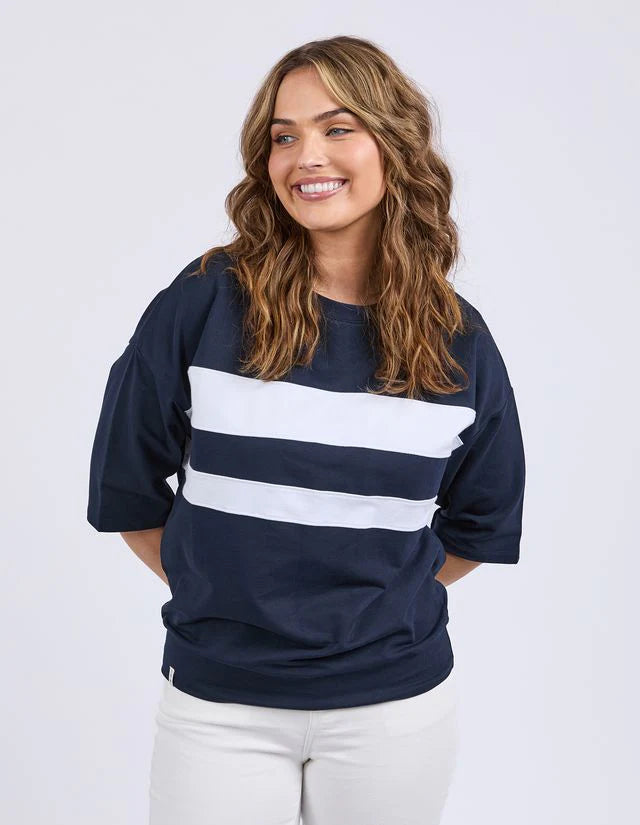 Elm Navy Nico Sweat Tee
