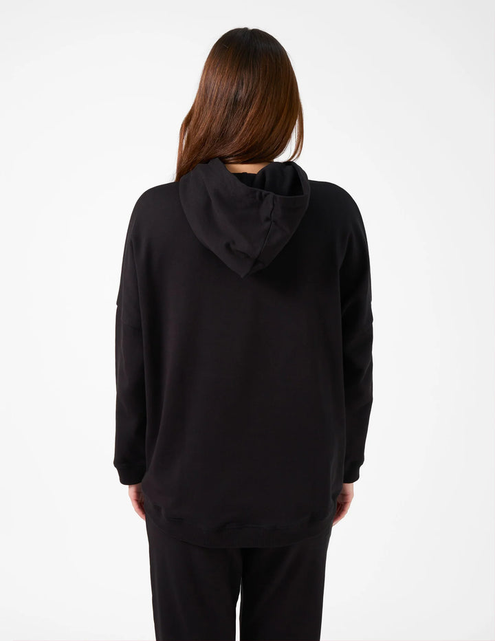 Stella + Gemma Black Essential Logo Hoodie