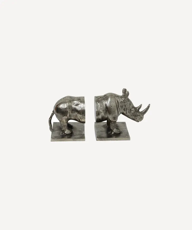 French Country Rhino Bookends