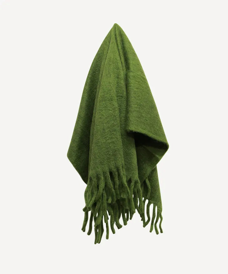 SAGE FRINGED THROW - RAPT ONLINE