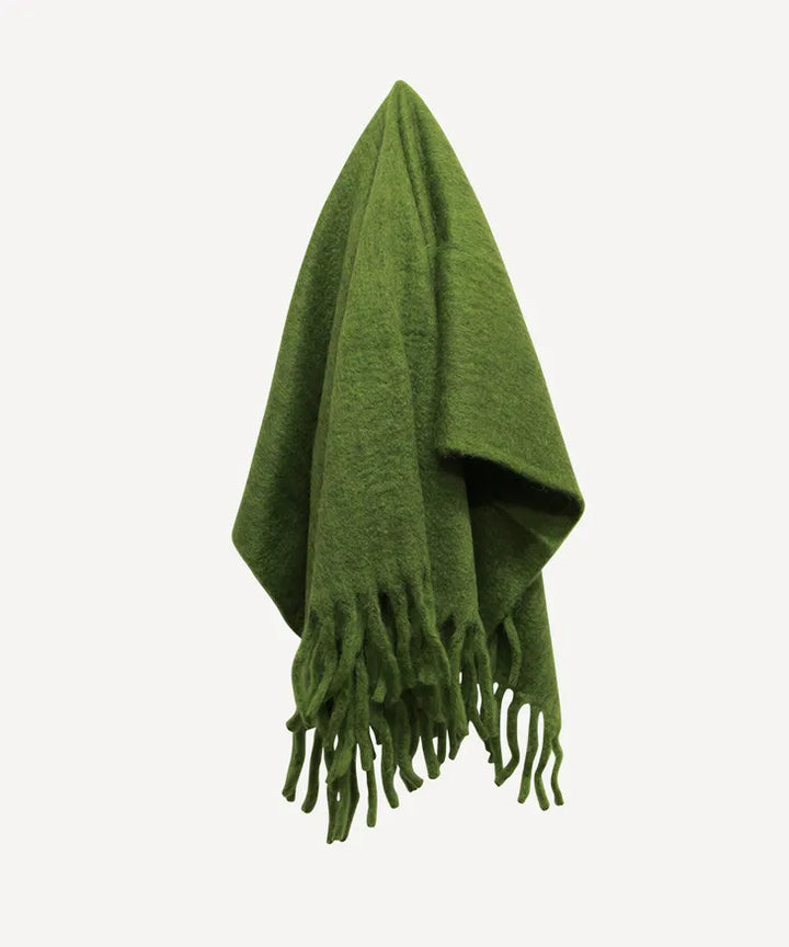 SAGE FRINGED THROW - RAPT ONLINE