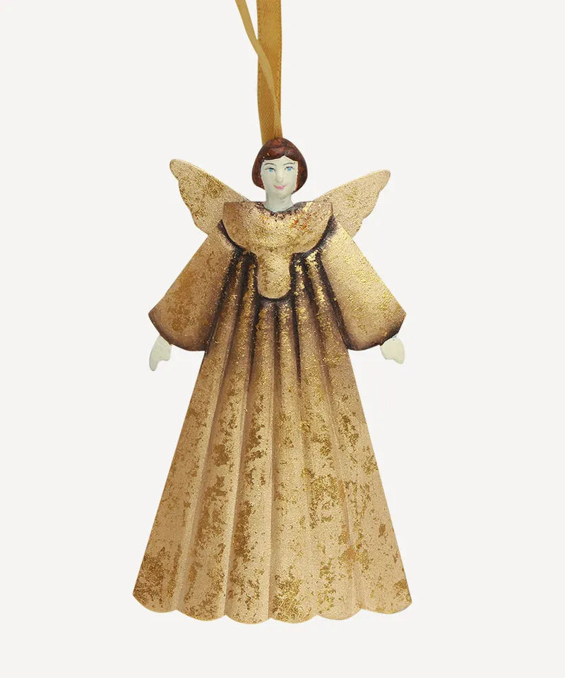 French Country Gold Micah Hanging Angel