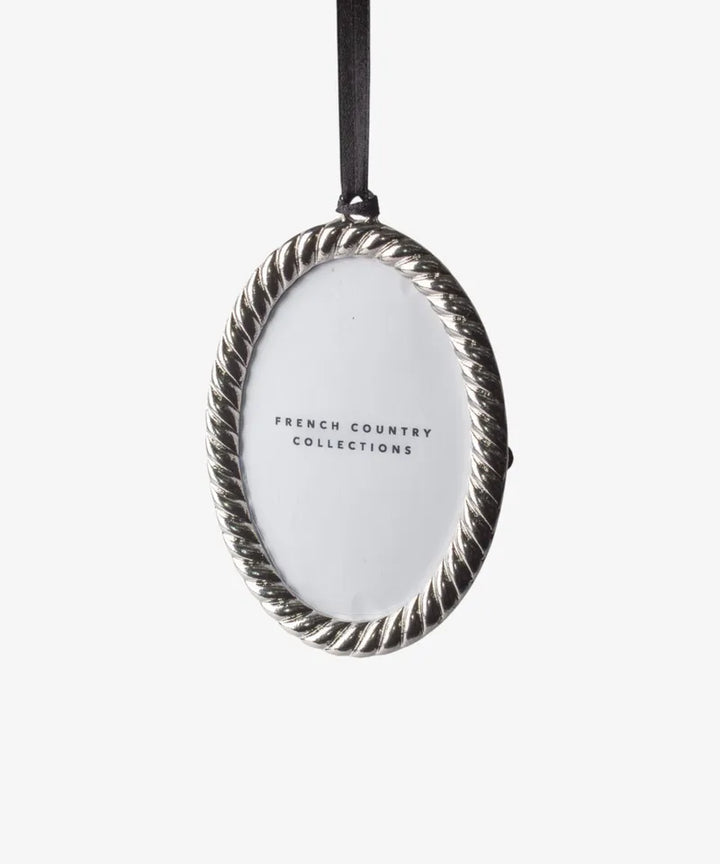 French Country Hanging Oval Frame Ornament