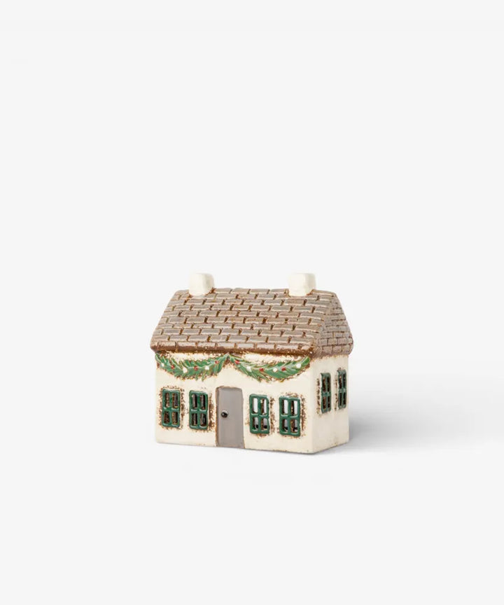 French Country Tealight Cottage with Swag