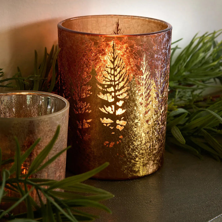 French Country Gold Winterwood Votives