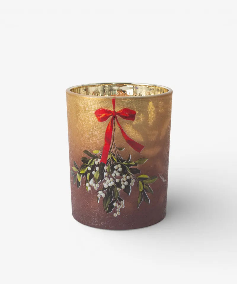 French Country Aurelia Gold Mistletoe Votive