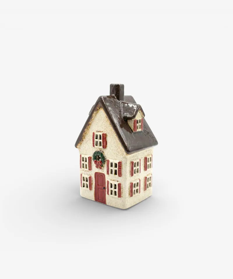 French Country Nordgard Tall Villa with Bow Wreath