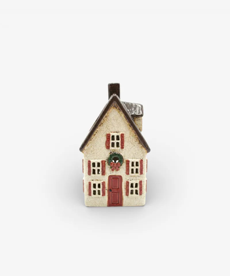 French Country Nordgard Tall Villa with Bow Wreath