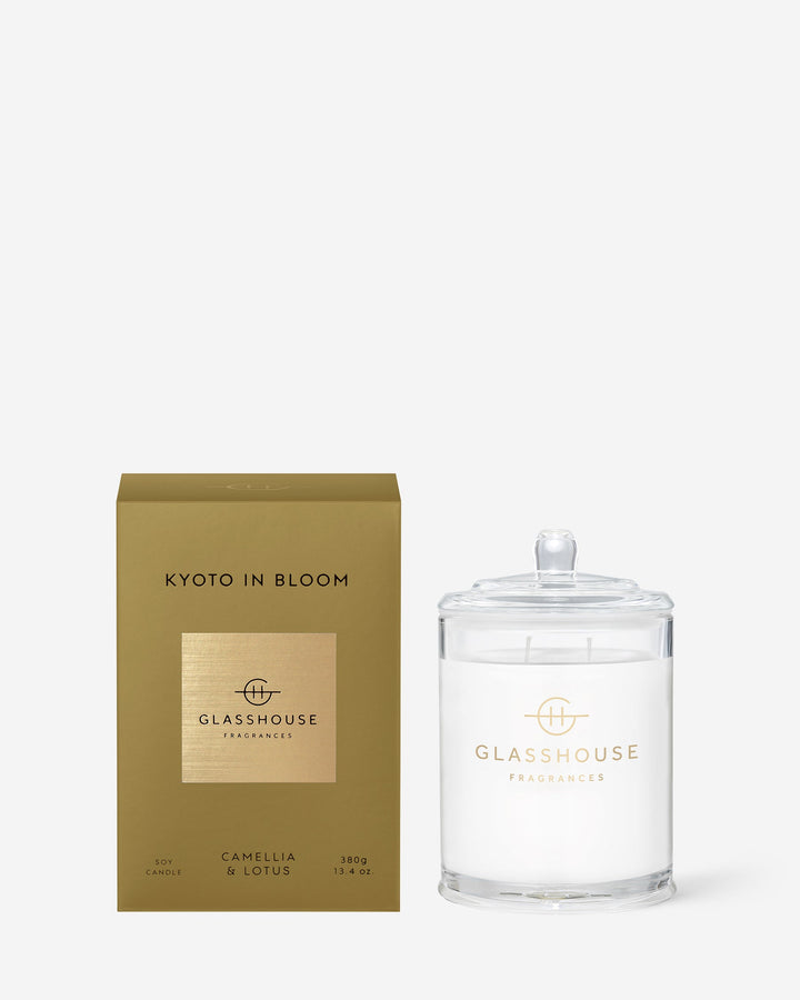 Glasshouse Kyoto in Bloom 380g soy candle (camellia and lotus) - image 2