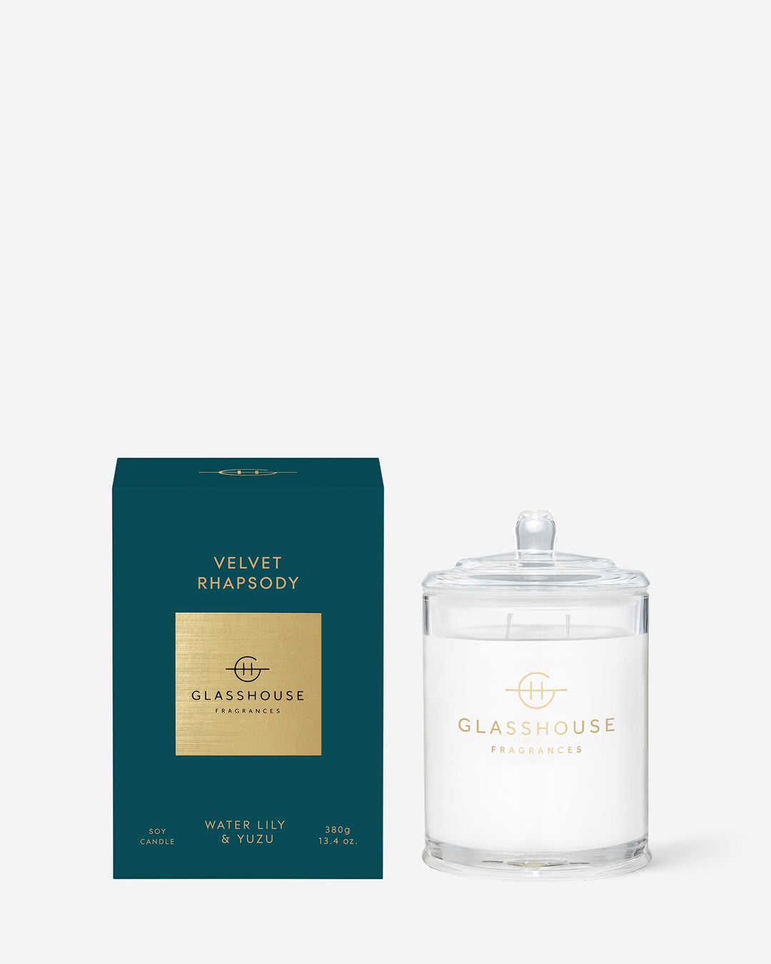 Glasshouse Velvet Rhapsody 380g soy candle (water lily and yuzu) - image 2