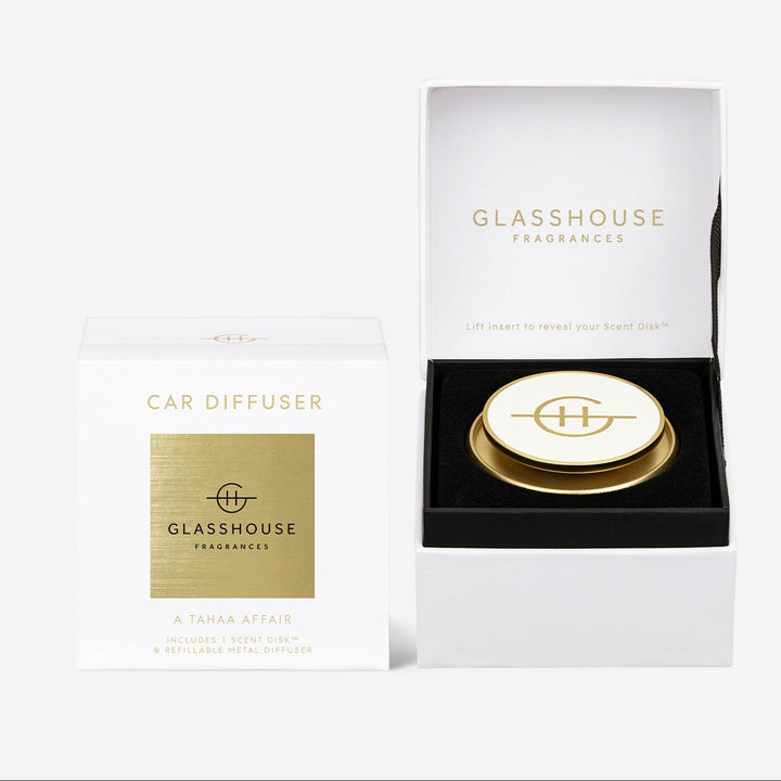 Glasshouse A Tahaa Affair car diffuser in gold