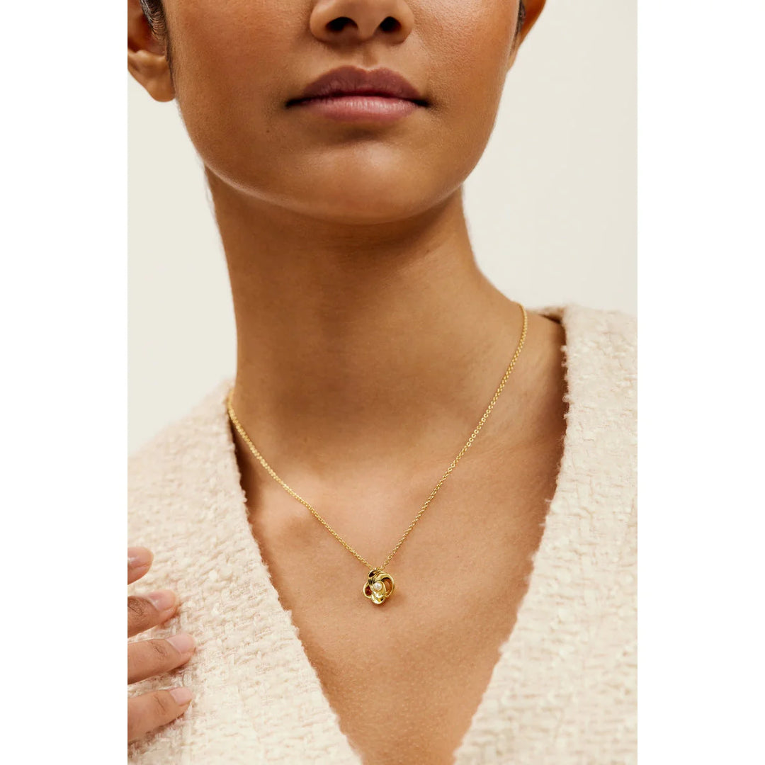 Ted Baker Pearl Flower Necklace Gold