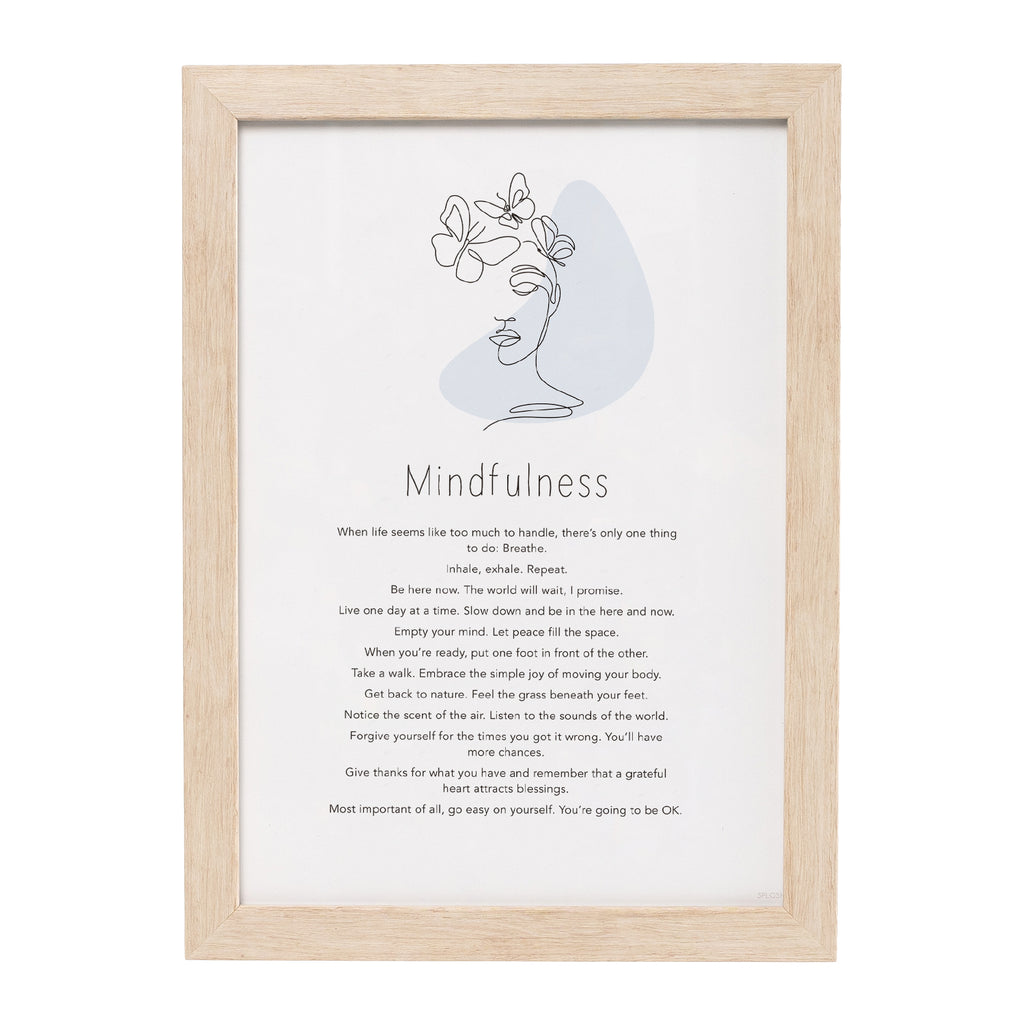 MINDFULNESS GIFT OF WORDS ART