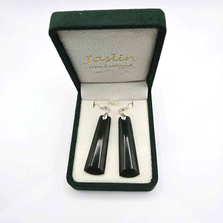 45mm Adze Greenstone Earrings