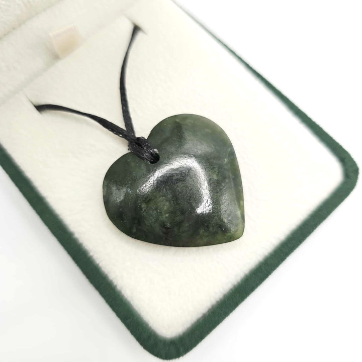 30mm Greenstone Heart Necklace