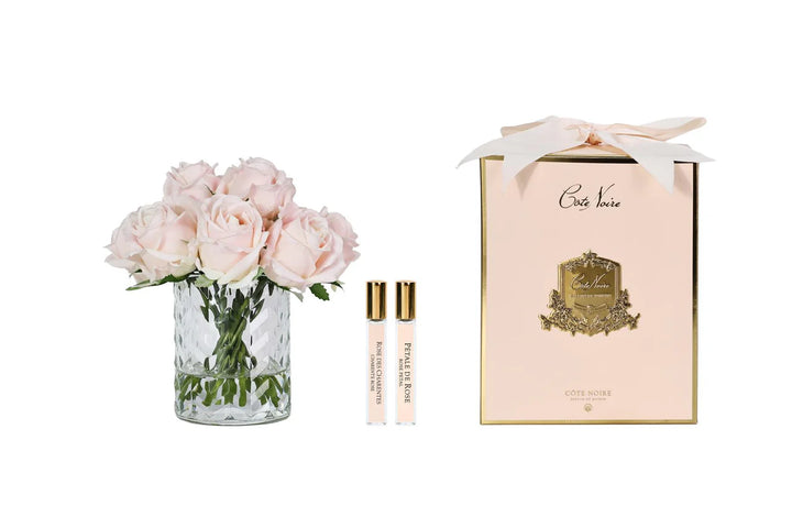 Cote Noire Champagne Rose Buds Herringbone