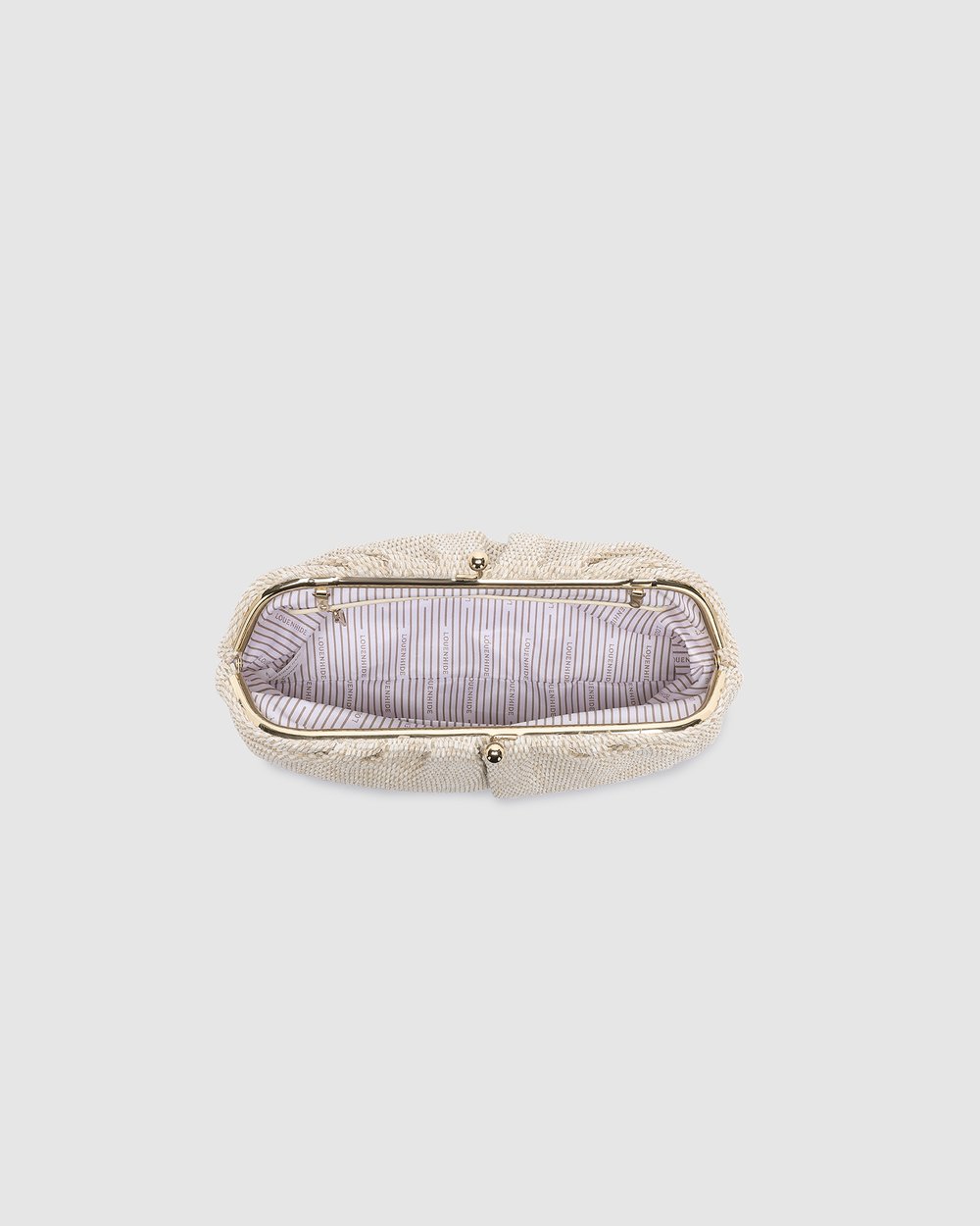 Louenhide Goldie Raffia Clutch Bag