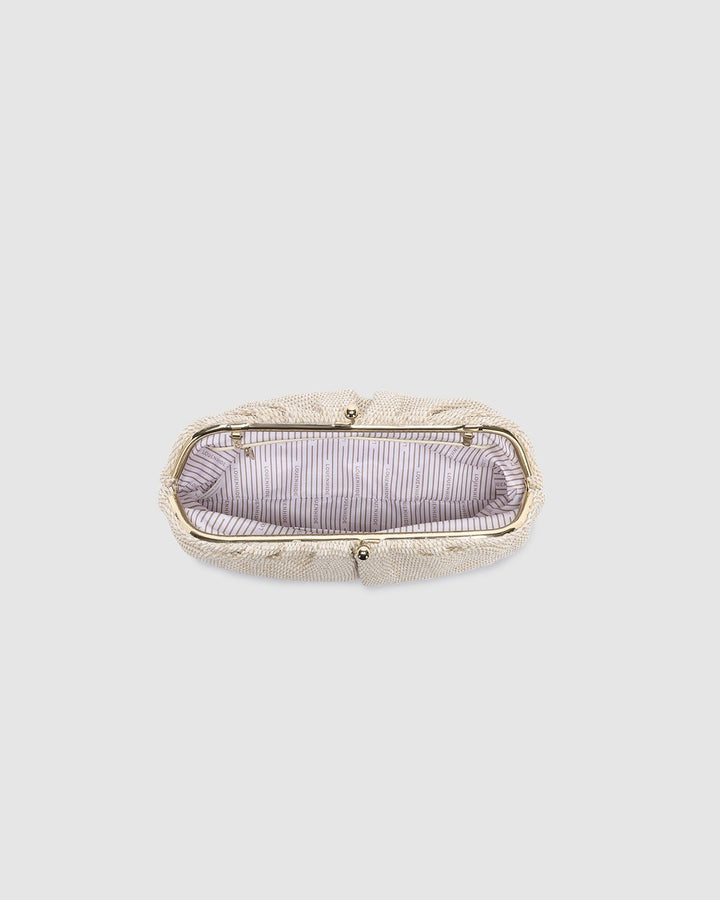Louenhide Goldie Raffia Clutch Bag