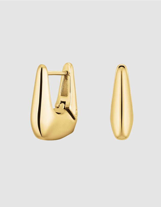 Rosefield Fine Geometric Gold Hoop Earrings