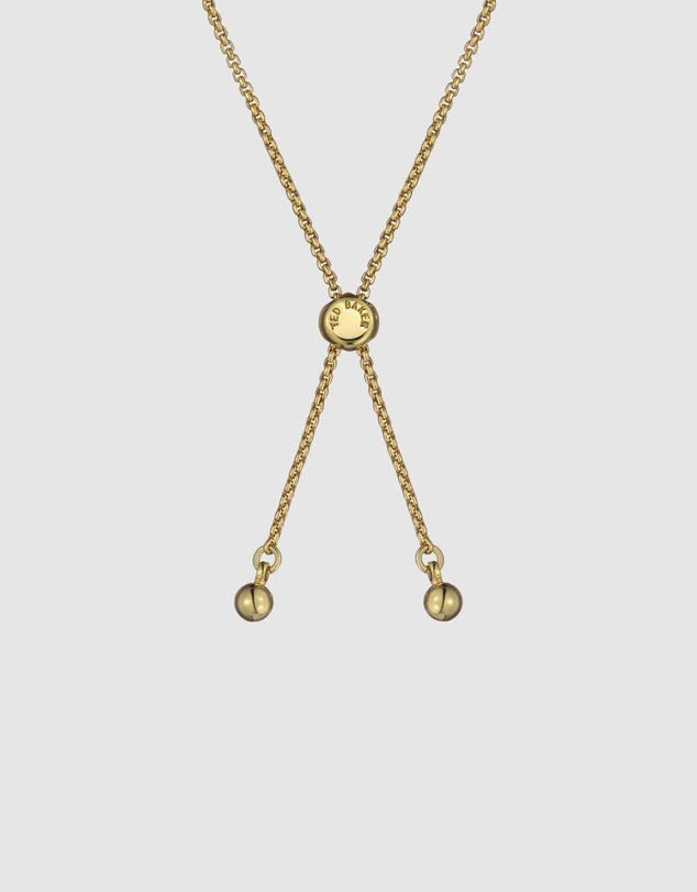 Ted Baker Pink Melrah Tennis Bracelet Gold