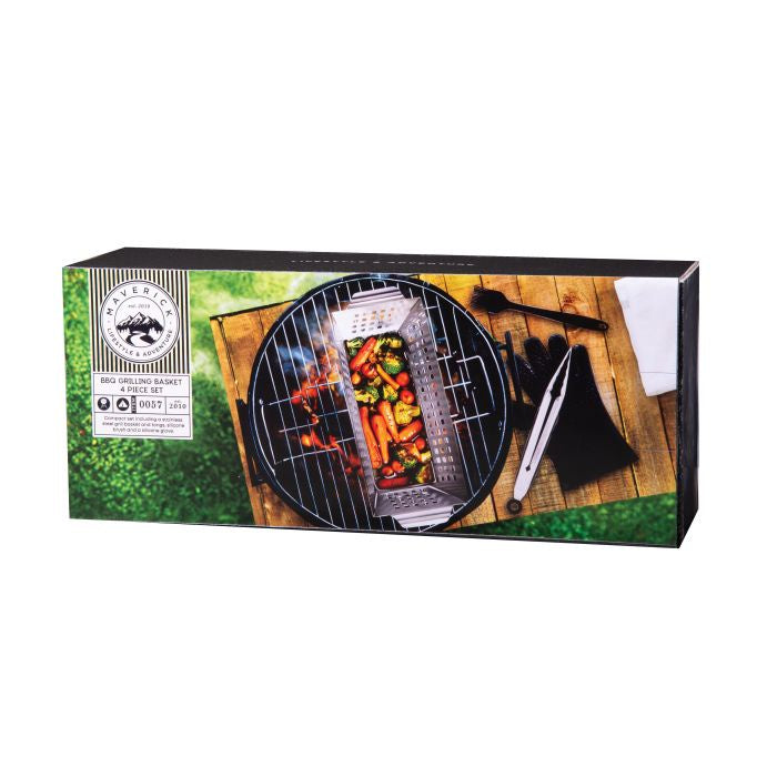 4pc BBQ Grill basket Set